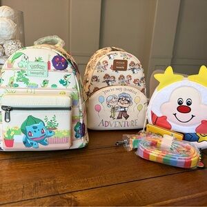 NWT Loungefly Pokémon, Pixar Up, or Rainbow Bright Loungefly